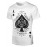 Spade A Print, Men's Graphic Design Crew Neck Active T-shirt, Casual Comfy Tees For Summer, Men's Clothing Tops For Daily Gym Workout Running