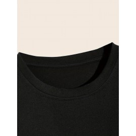 Astronaut Pattern Print Men's Comfy T-shirt, Graphic Tee Men's Summer Outdoor Clothes, Men's Clothing, Tops For Men