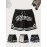 Letter Print Chevron Quick Drying Comfy Shorts, Men's Casual Waist Drawstring Shorts For Summer Gym Workout Training