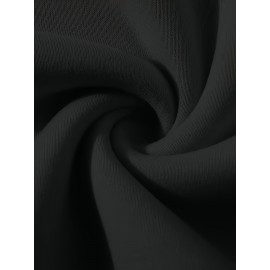 Casual Cotton Slightly Stretch Fish Bone Pattern Drawstring Shorts, Men's Cropped Pants For Summer