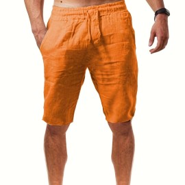 Men's Comfy Casual Cotton Shorts, Summer Clothing